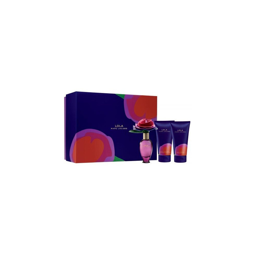 Marc Jacobs Lola 3 Pcs Set: 1.7 Edp Sp + 2.5 Body Lotion + 2.5 Shower Gel