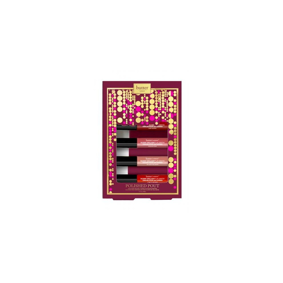 Butter London Polished Pout Set 2015: Ruby Murray, Tea With The Queen, English Rose, Come To Bed Red