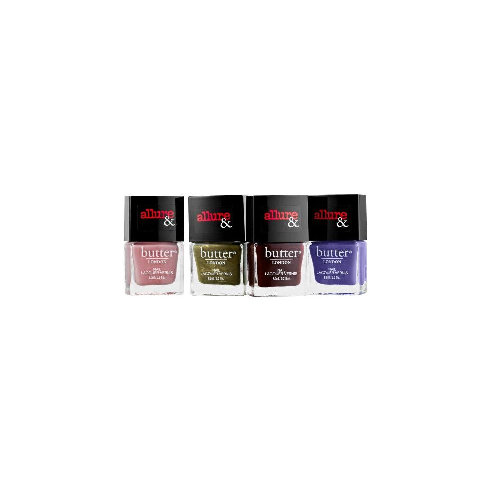 Butter London Arm Candy Set: 4 X 6Ml Nail Lacquers - So Major, The Sweet Spot, Violet'S Revenge, Front Row