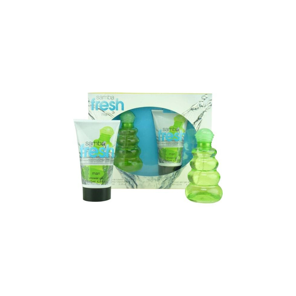 Samba Fresh 2 Pcs Set For Men: 3.4 Edt Sp + 4.4 Shower Gel