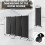 Costway 4 Panel Room Divider 172cm Tall Rolling Privacy Screens on Wheels 2