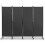 Costway 4 Panel Room Divider 172cm Tall Rolling Privacy Screens on Wheels 1