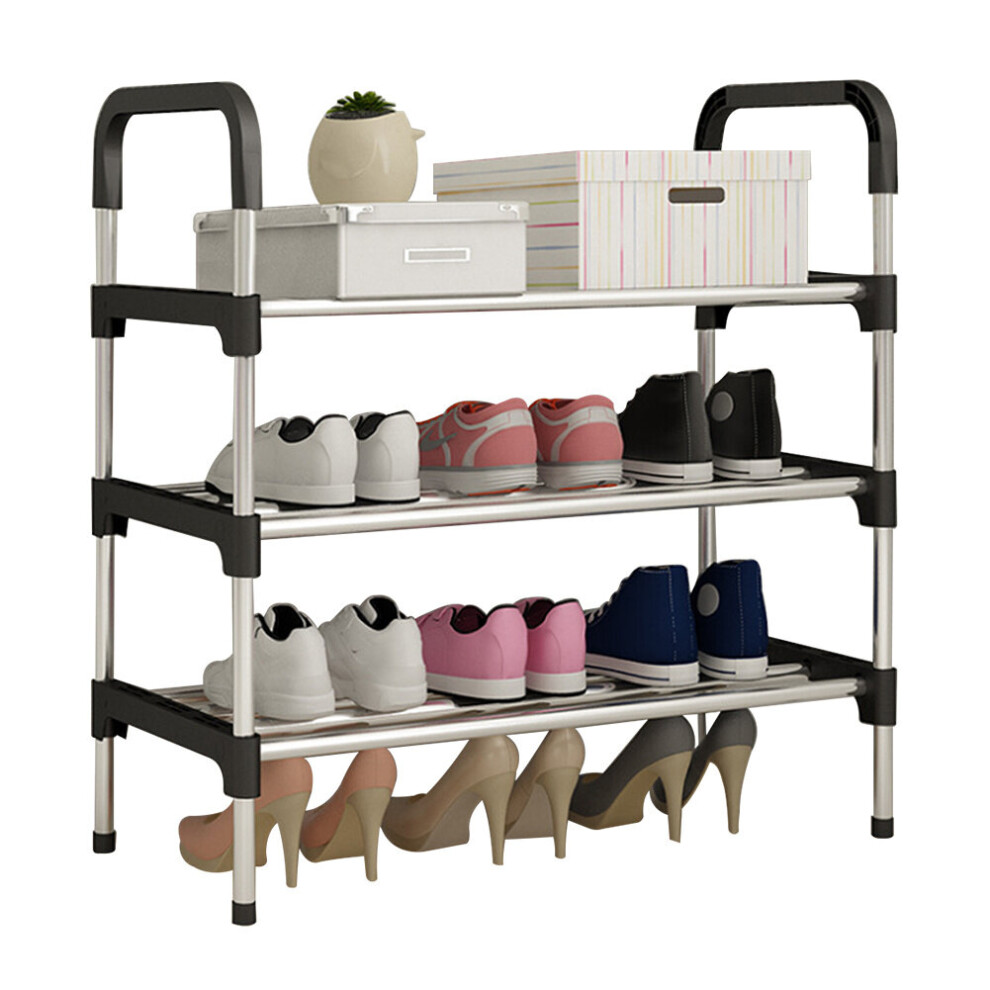 (3 Tier) Floor Standing Shoe Rack Storage Shelf Organizer