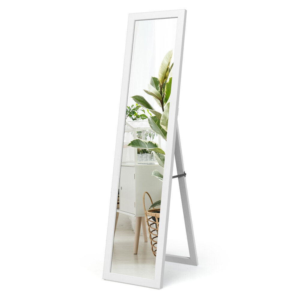 Full-length Wood  Free-Standing Mirror Wall Mirror Country House Style