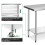 Costway Stainless Steel Rolling Work Table Catering Table Kitchen Prep Table 7