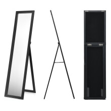 Full-length Wood Free-Standing Mirror Wall Mirror Country House Style