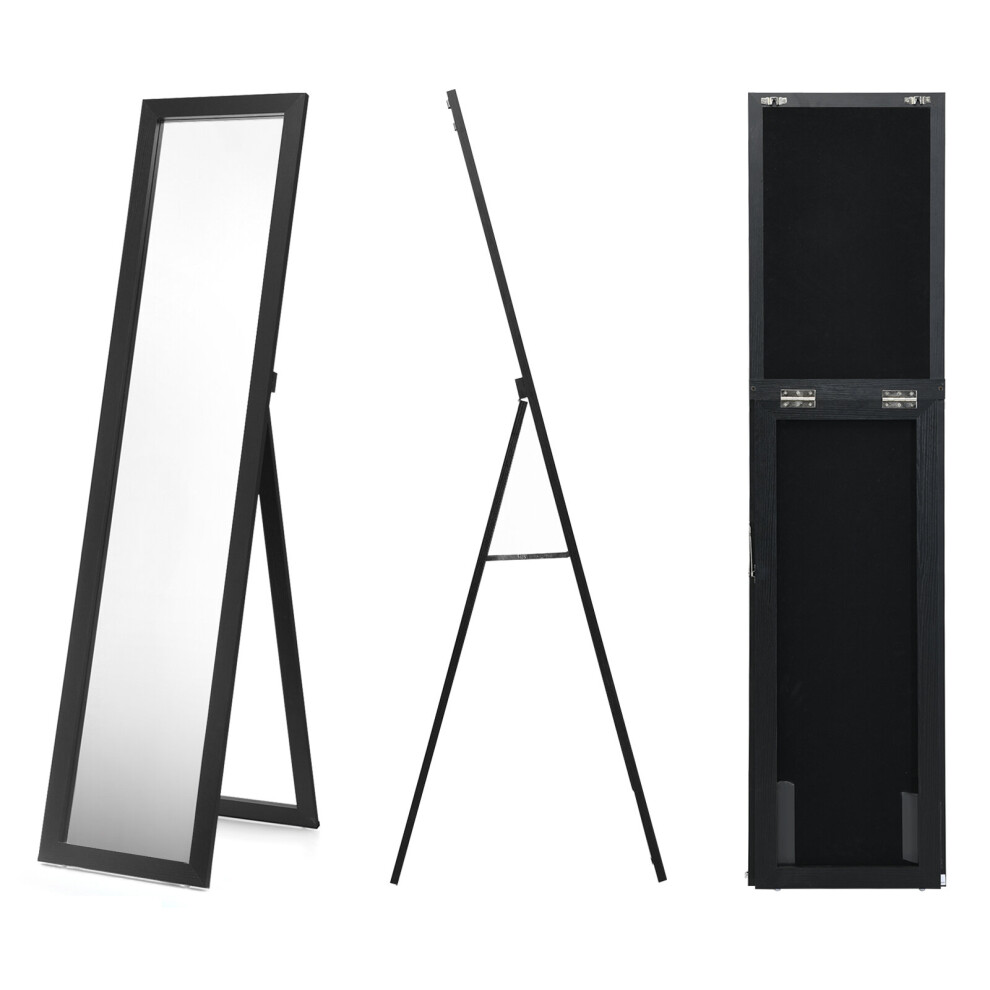 Full-length Wood  Free-Standing Mirror Wall Mirror Country House Style