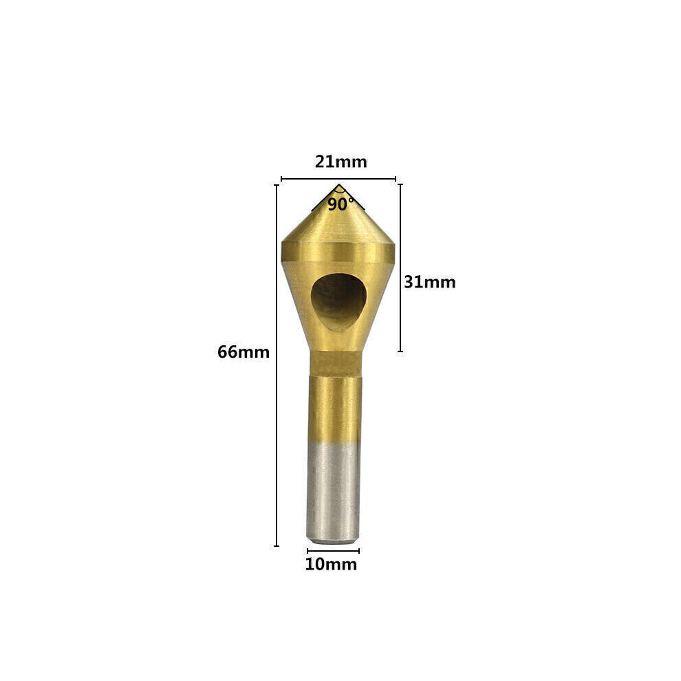 ( 10-15) Countersink Deburring Drill Bit Chamfer Drill Hss Metal Taper Hole Ti-Coated 970447361425
