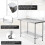 Costway Stainless Steel Rolling Work Table Catering Table Kitchen Prep Table 9