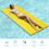 Costway Floating Water Mat Swimming Pool Float Pad w/ Rolling Pillow Design 6