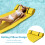 Costway Floating Water Mat Swimming Pool Float Pad w/ Rolling Pillow Design 7