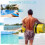 Costway Floating Water Mat Swimming Pool Float Pad w/ Rolling Pillow Design 8
