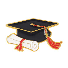 (A) Graduation Pin Gifts For Grad Cap Enamel Pins For Students Enamel Lapel Pin