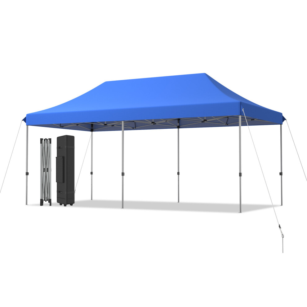 3 x 6 M Folding Tent Canopy Adjustable Height Shelter with Wheel & Bag