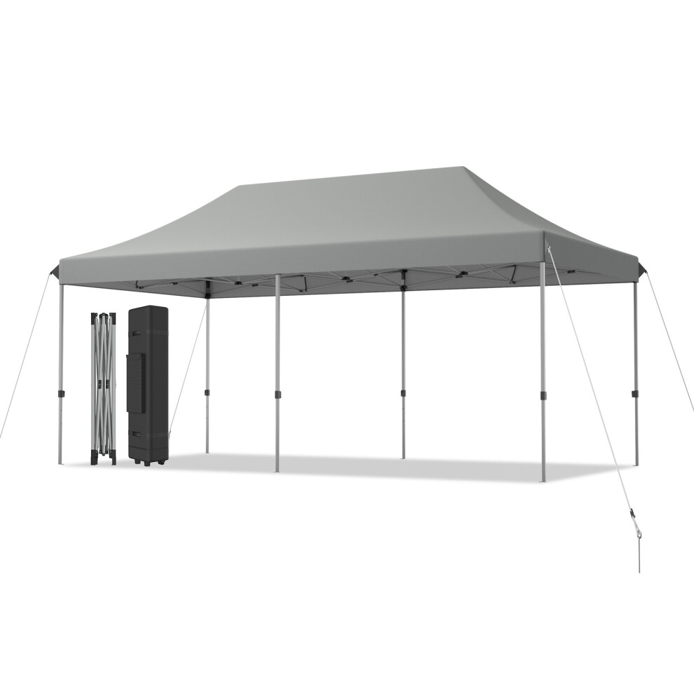 3 x 6 M Folding Tent Canopy Adjustable Height Shelter with Wheel & Bag