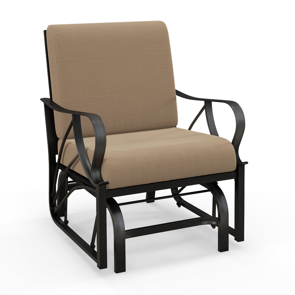 Outdoor Patio Glider Metal Rocking Chair Garden Glider Furniture