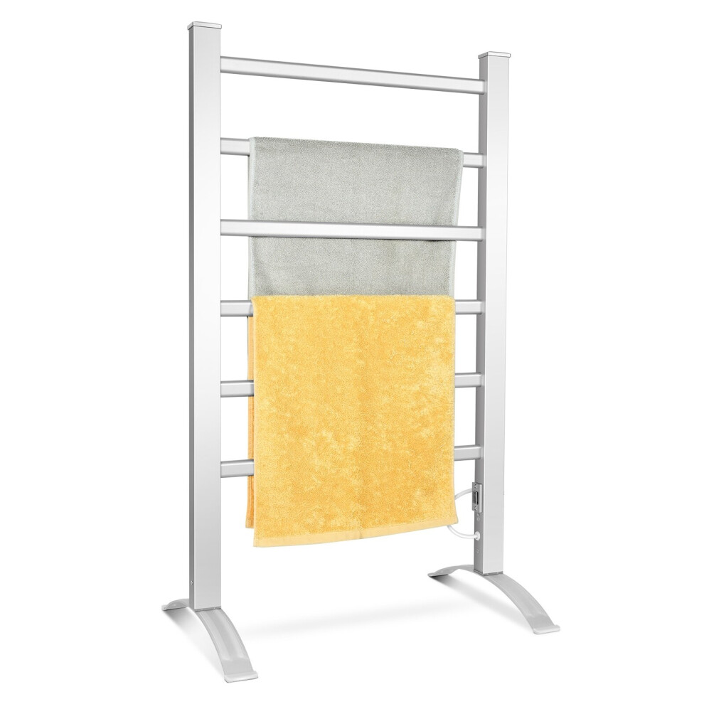 2-in-1 Electric Towel Warmer 100W Heater Drying Cloth Stand Rack