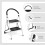 Costway 2 Step Metal Household Ladder Folding Step Stool w/ Anti-Slip Platform 10