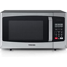 800w 23L Microwave Oven with Digital Display, Auto Defrost, One-Touch Express Cook, 6 Pre-Programmed Auto Cook Settings, and Easy Clean