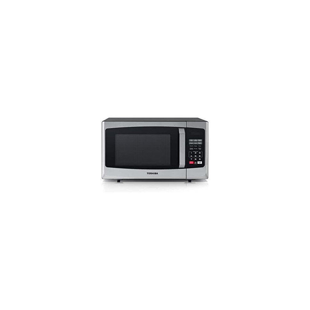 800w 23L Microwave Oven with Digital Display, Auto Defrost, One-Touch Express Cook, 6 Pre-Programmed Auto Cook Settings, and Easy Clean