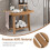 Costway Bathroom Shower Bench Waterproof Bath Spa Stool Non-slip Storage Bench 5