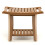 Costway Bathroom Shower Bench Waterproof Bath Spa Stool Non-slip Storage Bench 9