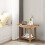 Costway Bathroom Shower Bench Waterproof Bath Spa Stool Non-slip Storage Bench 6