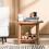 Costway Bathroom Shower Bench Waterproof Bath Spa Stool Non-slip Storage Bench 4