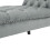 Living And Home (Grey) Velvet Buttoned Bench with Black Wood Legs 6