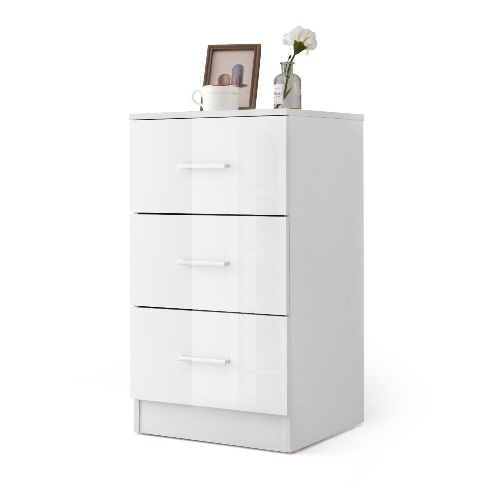 3-Drawer Chest Storage Cabinet Dresser Freestanding Night Stand