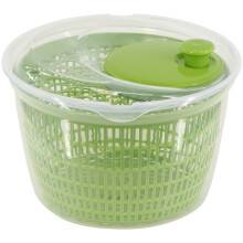 GEEZY Large Salad Spinner with 24 cm Bowl & 20 cm Basket - Fast Drying, Multi-Purpose Colander, Detachable Parts, Lightweight Plastic