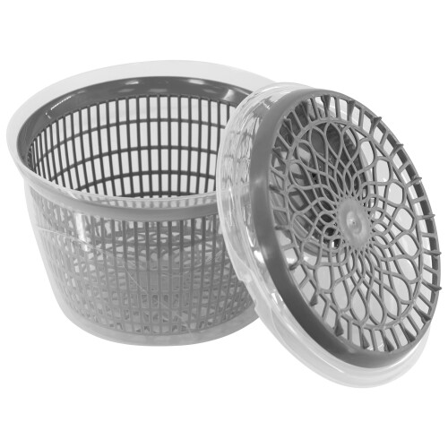 GEEZY GEEZY Large Salad Spinner Vegetable Veg Leaf Dryer Drainer Colander Plastic Bowl 2