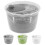 GEEZY GEEZY Large Salad Spinner Vegetable Veg Leaf Dryer Drainer Colander Plastic Bowl 1
