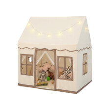 Kids Play Tent Indoor Kids Playhouse w/Star Lights Toddler Castle Tent