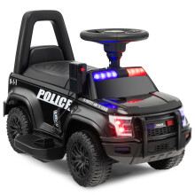 6V Kids Ride On Police Car Battery Powered Kids Toy Vehicle w/ Horn