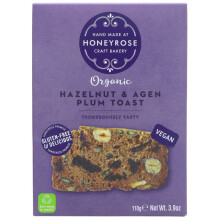 Honeyrose Hazelnut & Agen Plum Toast 110g ( pack of 6 )