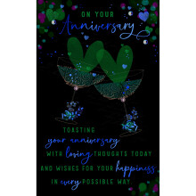 On Your Anniversary Embellished Anniversary Greeting Card Words To Cherish Cards