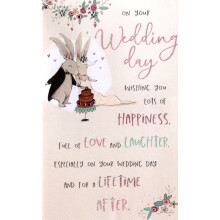On Your Wedding Day Embellished Wedding Greeting Card Words To Cherish Cards