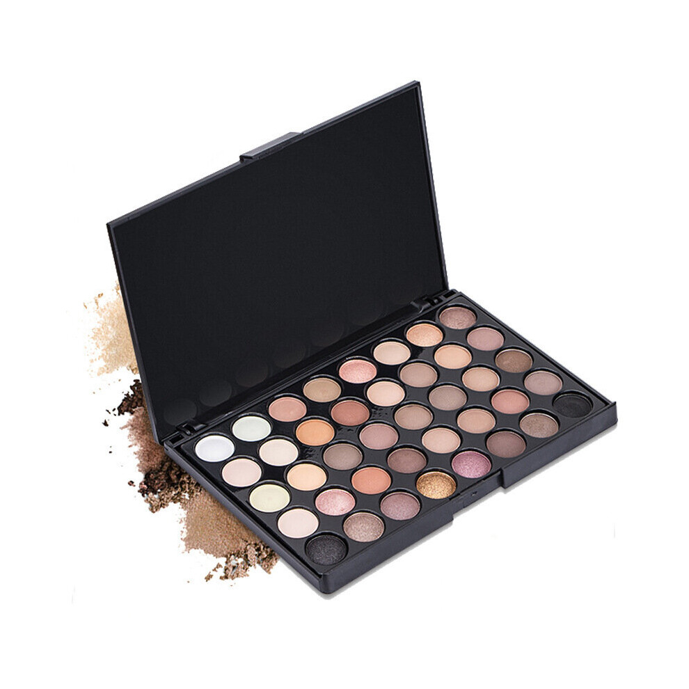 Eye Makeup Palette, Matte Shimmer Metallic Eyeshadow Pallet Long Lasting Blendable Natural Colors Make Up Eye Shadows