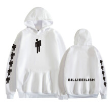 (White, XXXL) Casual Unisex Hooded Sweatshirt Billie Eilish for Pullover Hoodie for Men Women