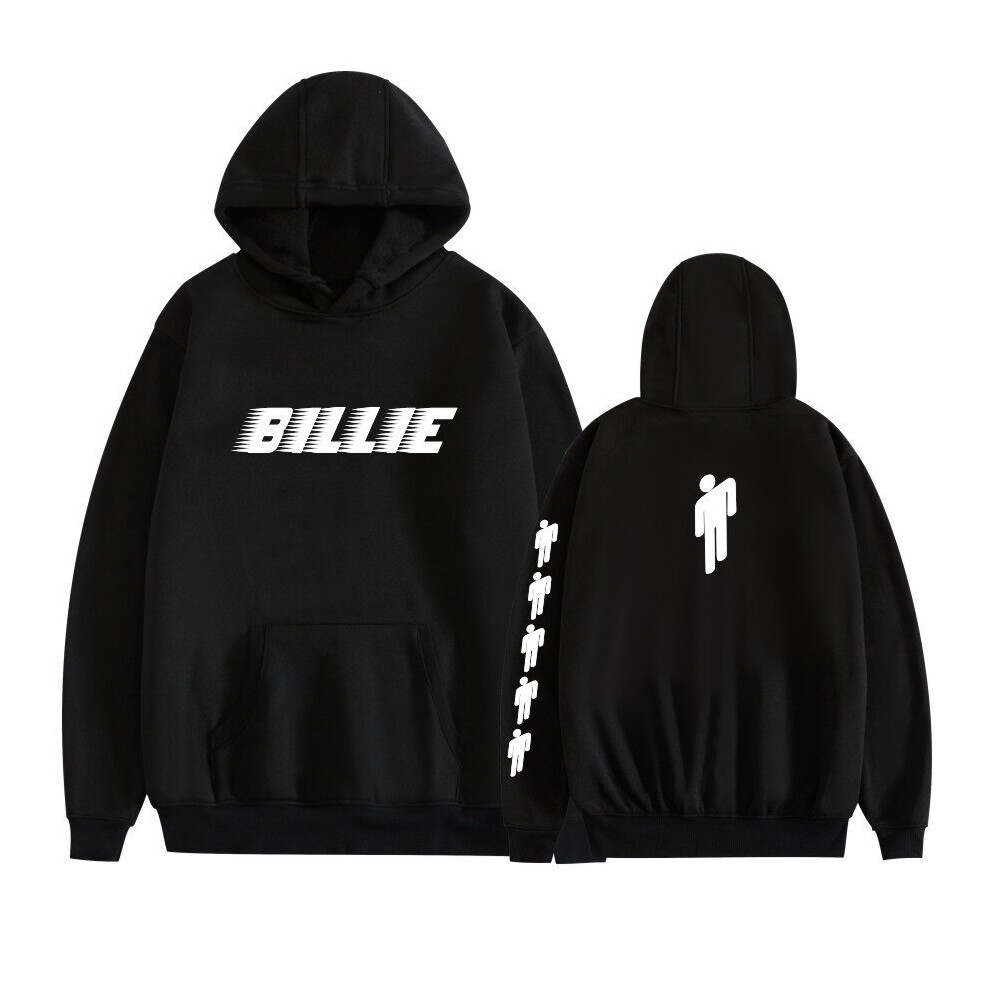 (Black, XS) Casual Unisex Hooded Sweatshirt Billie Eilish for Pullover Hoodie for Men Women