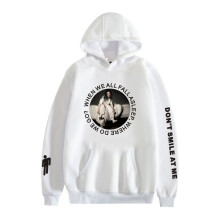 (White, XXS) Casual Unisex Hooded Sweatshirt Billie Eilish for Pullover Hoodie for Men Women