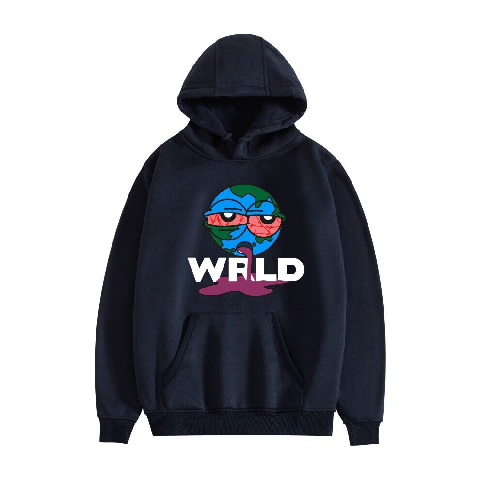 (Navy, XXXL) Juice Wrld Unisex Hoodie Long Sleeve Sweatshirt Pullover Hooded Sweater Sportswear For Men Women Teens-image-OPC-PBYZTGS-NEW