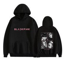 (Black, XXS) Blackpink Pink Venom Unisex Hoodie Pullover Sweatshirt