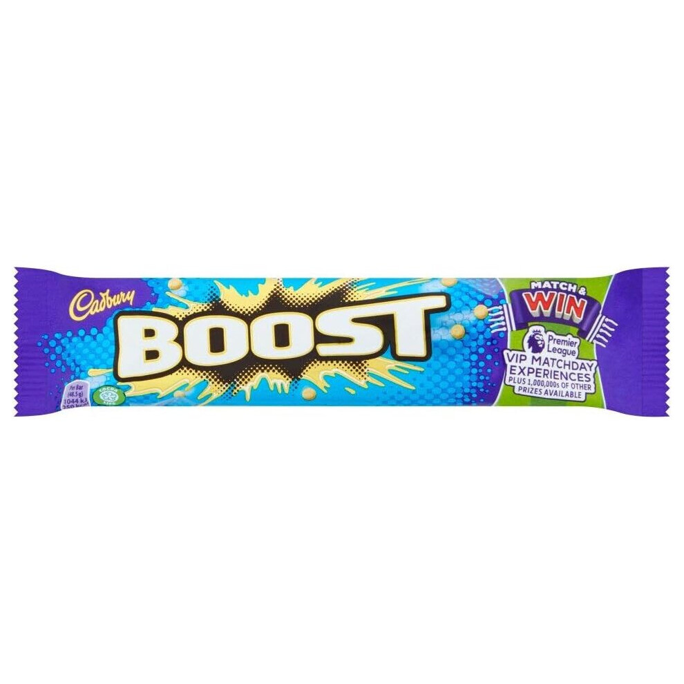 Cadbury Boost Chocolate Bar, Pack of 48 x 48.5 g