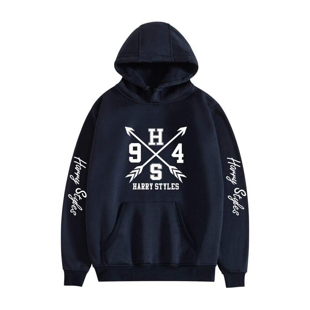 (Navy, XXL) Casual Unisex Hooded Sweatshirt Harry Styles Pullover Hoodie-image-OPC-PBYZQVD-NEW