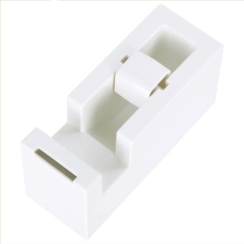 Silicone Non-Slip Weight Base Tape Cutter (Pure White) 2