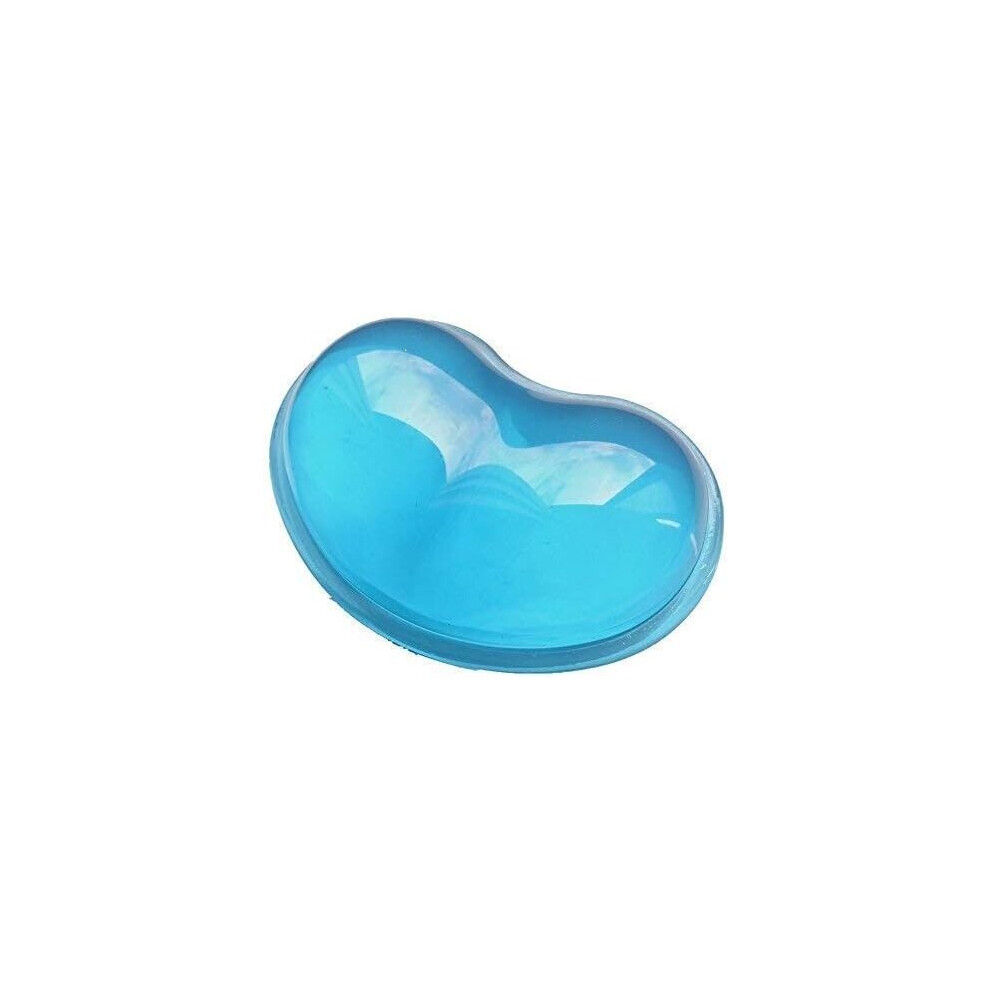 Yadong Blue Silicone Wrist Rest Heart Shape Translucent Mouse Pad (Blue)