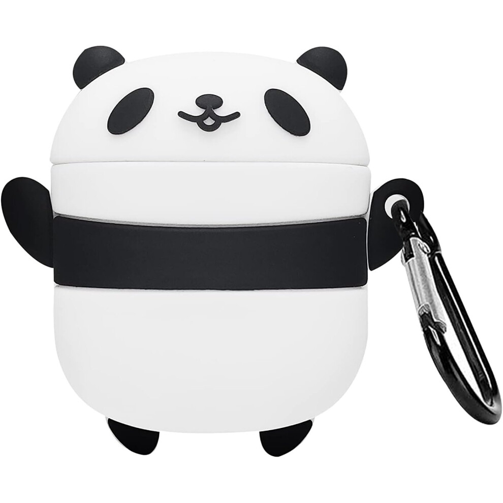 Compatible Airpods Case With Keychain, Soft Silicone 3D Case (Panda) 8366089232063