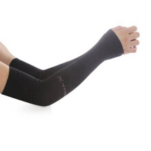 1 Pairs Unisex UV Protection Arm Sleeves for Running,Cycling,(Black)
